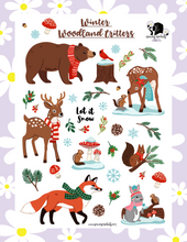 Load image into Gallery viewer, Winter Woodland Critters Sticker Kit
