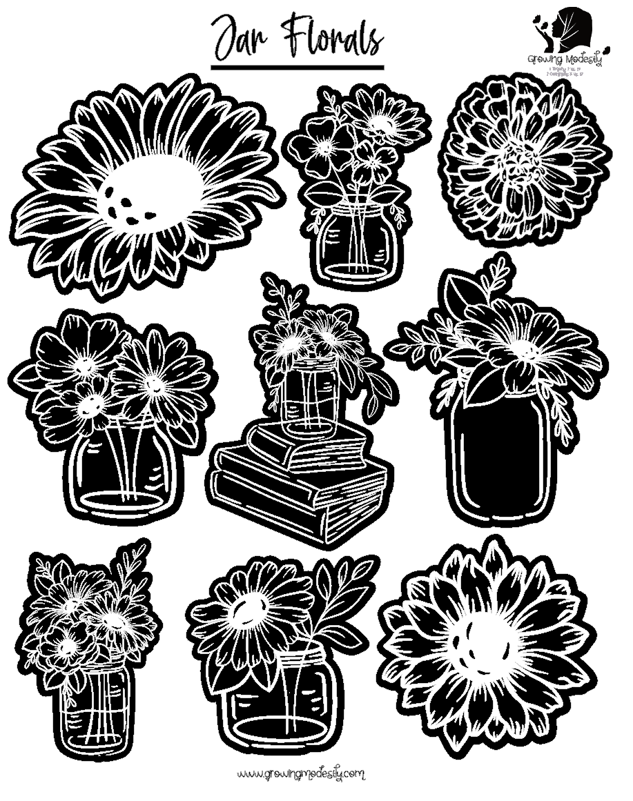 Jar Florals (Blackout)