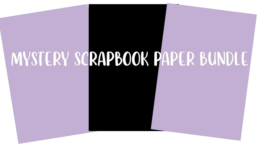 Mystery Scrapbook Paper Bundle #2- With 3 sheets