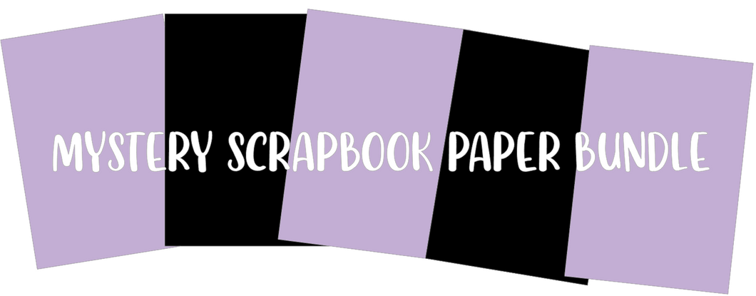 Mystery Scrapbook Paper Bundle- With 5 Sheets