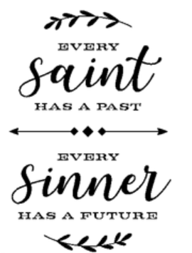 Sinner-Saint- Matte Die Cut Stickers