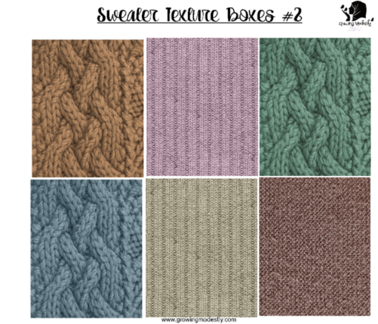 Sweater Texture Boxes # 2