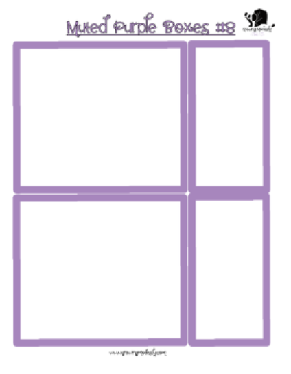 Muted Purple Boxes #8