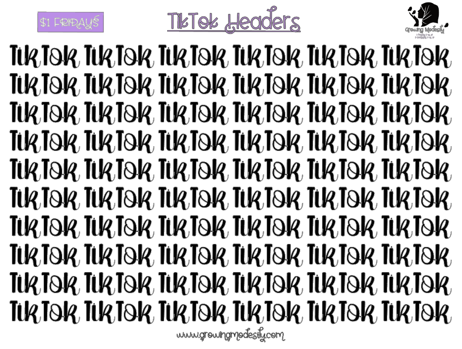 TikTok Headers